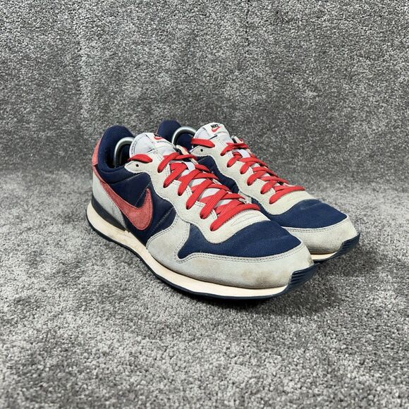 Nike Internationalist CW7635-991 Mens Size 11 Gray Blue Retro Running Shoes Used - Picture 2 of 13